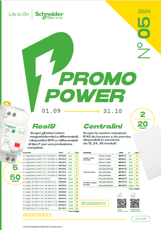 copertina promo power schneider